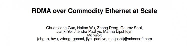 ACM SIGCOMM 2016 | 微软论文(一)