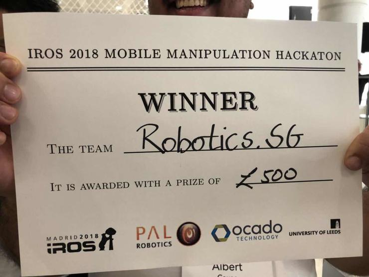 IROS 2018 移动操作机器人竞赛冠军揭晓,华人带领的国际团队再创佳绩