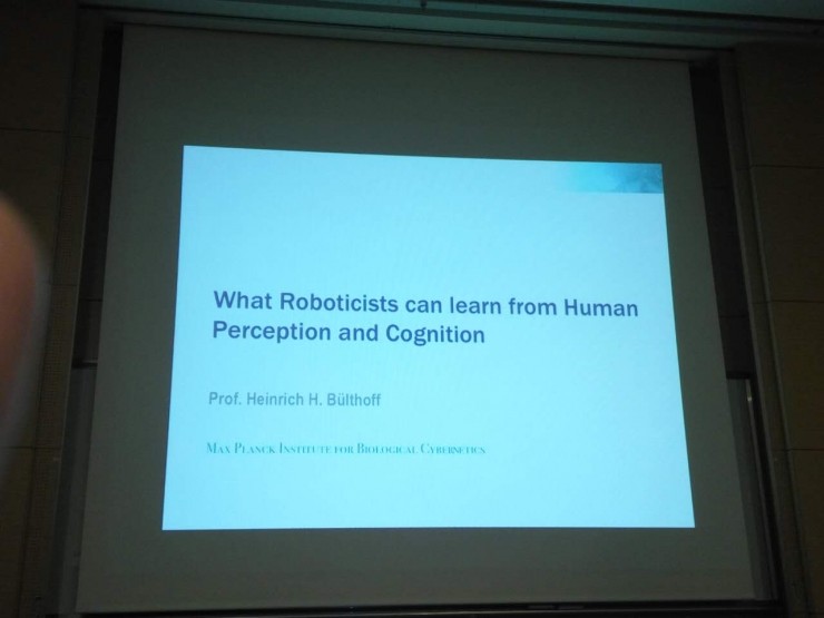 IROS 2016 | 德国Heinrich H Bulthoff教授:机器人能从人脑感知和认知中借鉴什么?
