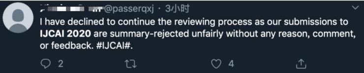 IJCAI 2020 好狠,还未终审就拒掉 42% 投稿论文!被拒作者:一脸懵逼,反馈意见呢?