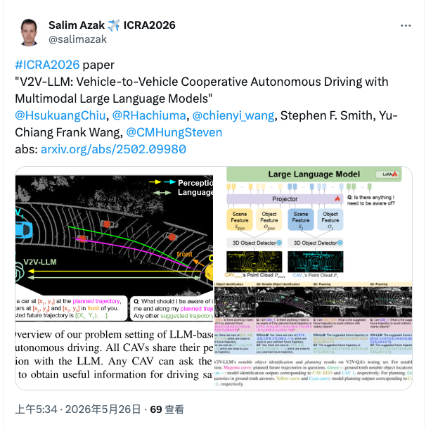 Goldberg 6篇官宣、V2V双线破局:ICRA 2026论文公告回暖
