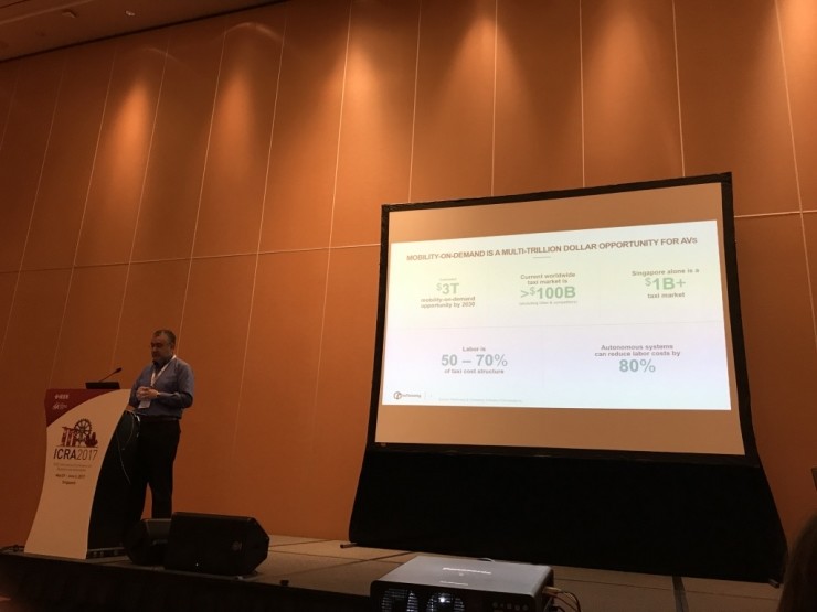 nuTonomy CTO:我们为什么选择自动驾驶出租车市场 | ICRA 2017